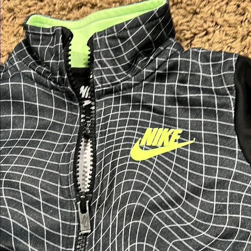 Nike Black and Green Jacket